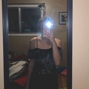 American Eagle Tie Dye Off the Shoulder Body Suit